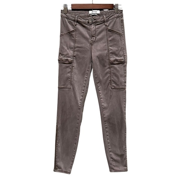 pistola Pants - Pistola Hunter Skinny Cargo Zipper 27” Inseam Tencel Pants Women’s Size 27 Gray